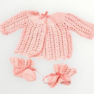 Handmade Pink Sweater Set
